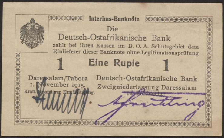 R.916j: Deutsch-Ostafrika 1 Rupie 1915 (1-) 