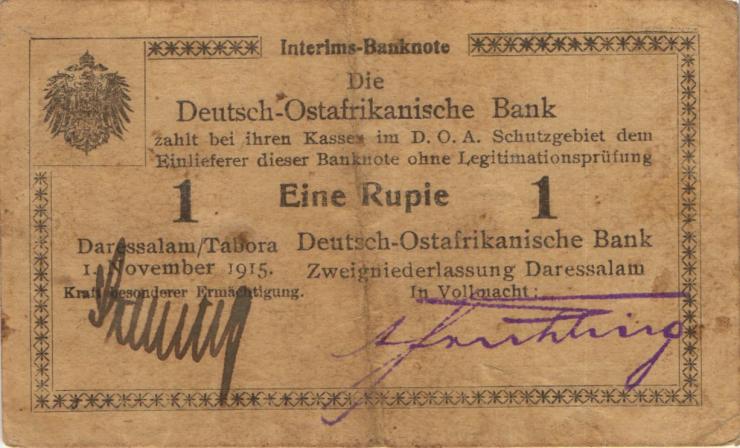 R.916j: Deutsch-Ostafrika 1 Rupie 1915 R (3) 