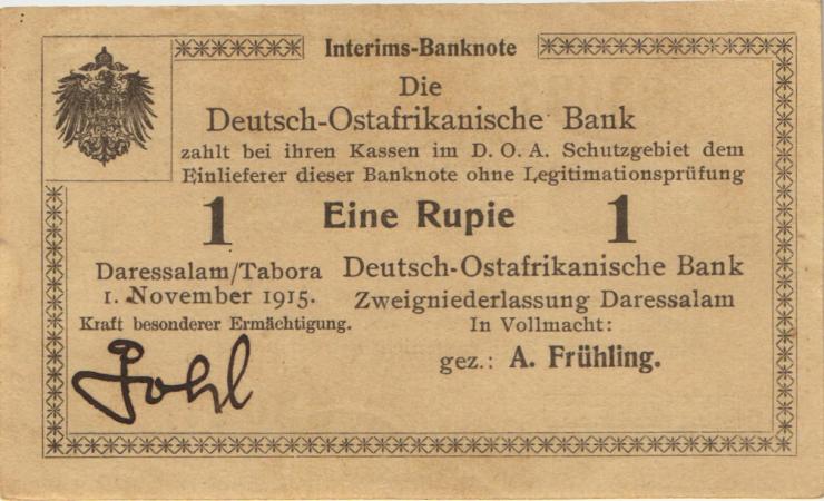 R.918b: Deutsch-Ostafrika 1 Rupie 1915 E (1/1-) 