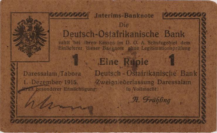 R.925i: Deutsch-Ostafrika 1 Rupie 1916 L (2) 
