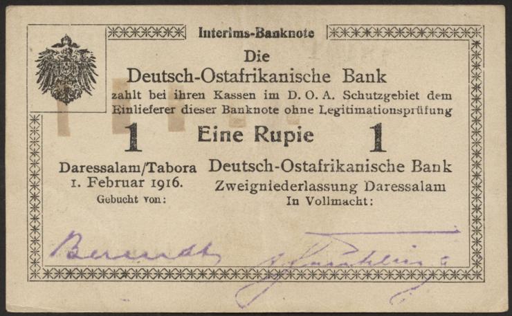 R.928b: Deutsch-Ostafrika 1 Rupie 1916 (2) 