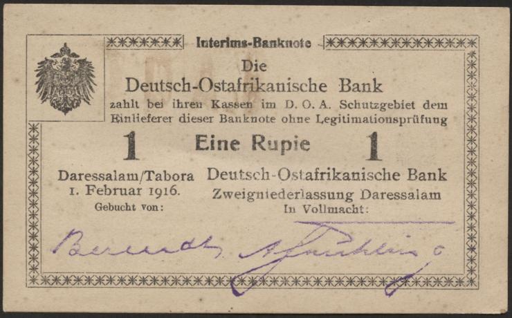 R.928q: Deutsch-Ostafrika 1 Rupie 1916 (1-) 