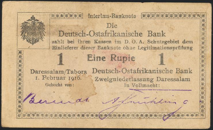 R.928x: Deutsch-Ostafrika 1 Rupie 1916 D3 (2) 