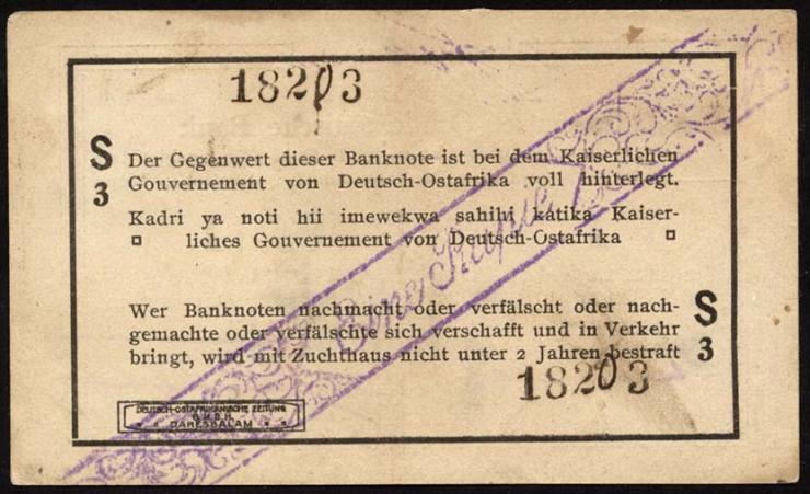 R.929t: Deutsch-Ostafrika 1 Rupie 1916 S3 (2) 
