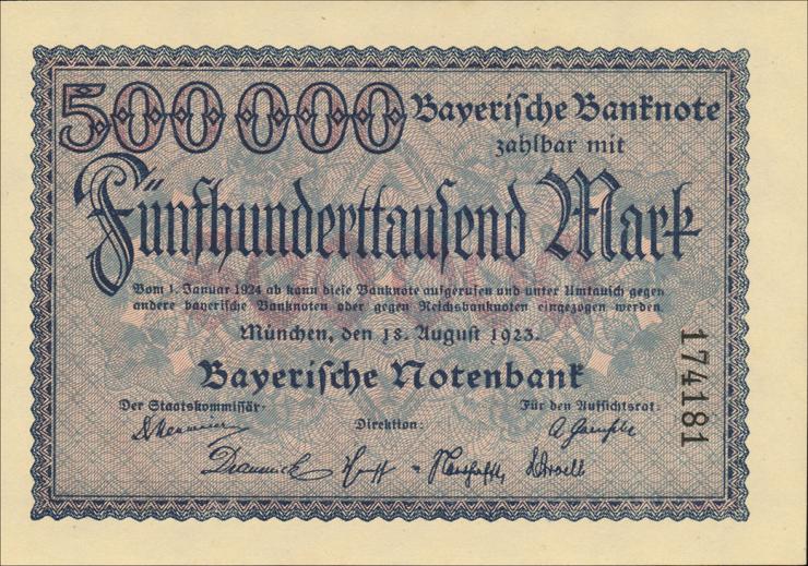 R-BAY 11: 500.000 Mark 1923 (1) 