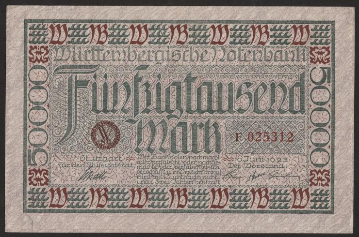 R-WTB 14: 50000  Mark 1923 (1-) 