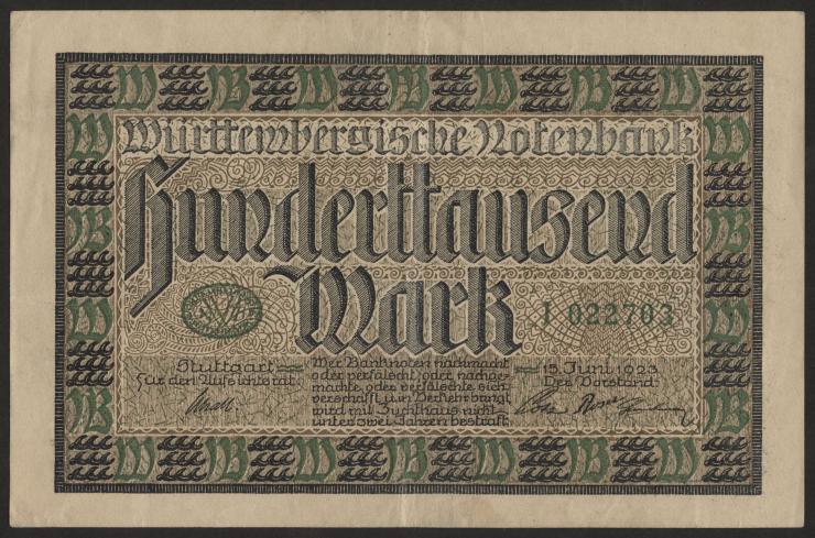 R-WTB 16: 100.000  Mark 1923 (3) 