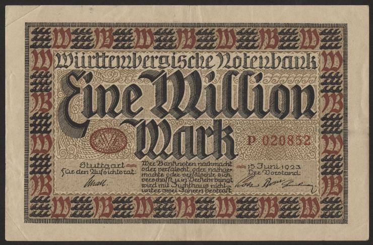 R-WTB 17: 1 Mio. Mark 1923 (3) 