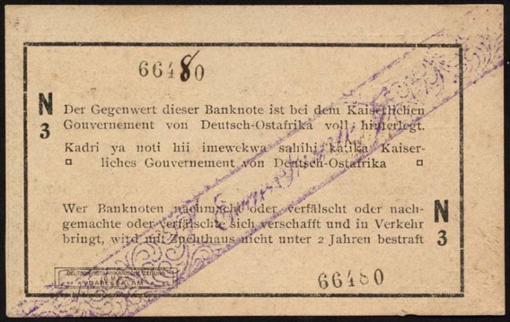 R.929g: Deutsch-Ostafrika 1 Rupie 1916 N3 (1-) 