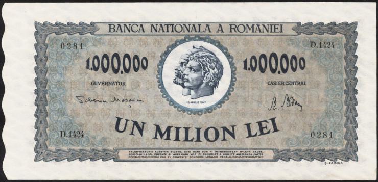Rumänien / Romania P.060 1.000.000 Lei 1947 (1) 