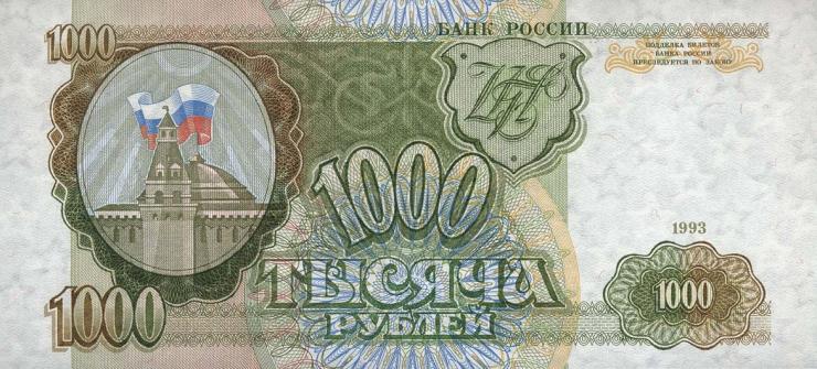 Russland / Russia P.257 1000 Rubel 1993 (1) 