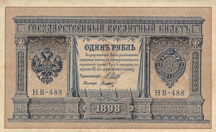 Russland / Russia P.015 1 Rubel 1898 (1915) (3) 