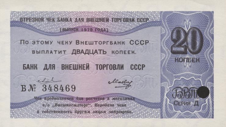 Russland / Russia P.FX150d 20 Kopeken 1979 (1) 