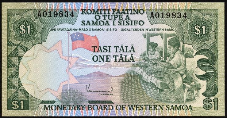 West Samoa P.19 1 Tala (1980) (1) 