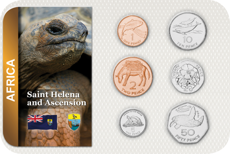Kursmünzensatz St. Helena / Coin Set Saint Helena 