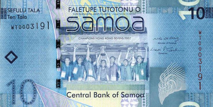 Samoa P.39a 10 Tala (2008) (1) 