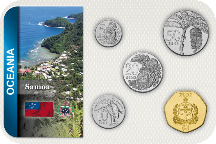 Kursmünzensatz Samoa / Coin Set Samoa 