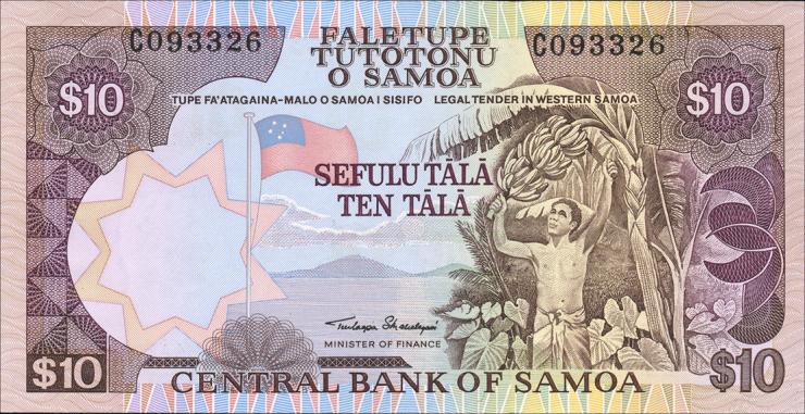 Samoa P.34a 10 Tala (2006) (1) 