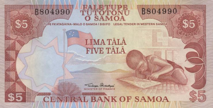 Samoa P.26 5 Tala (1985) (1) 