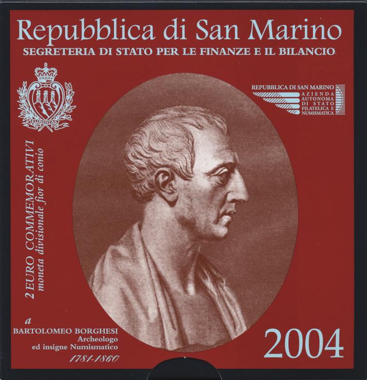 San Marino 2 Euro 2004 Borghesi 