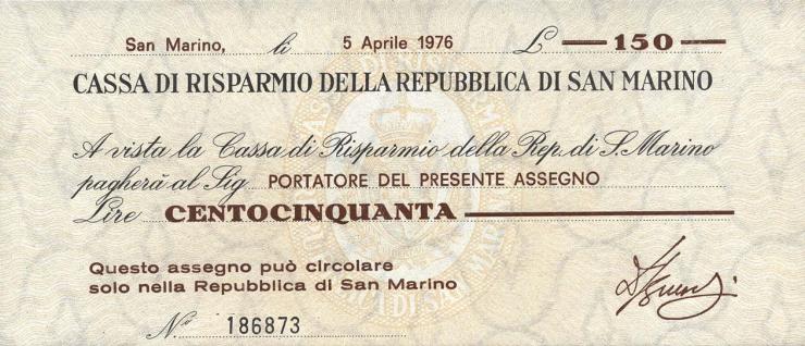 San Marino P.S101 150 Lire 1976 (1) 