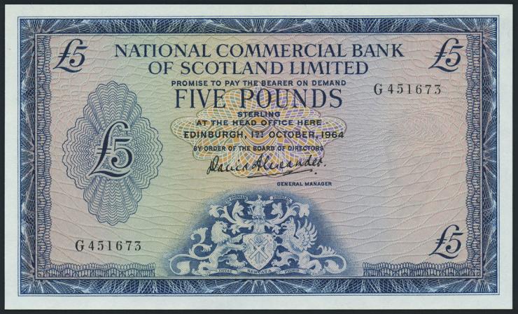 Schottland / Scotland P.272 5 Pounds 1964 (1) 