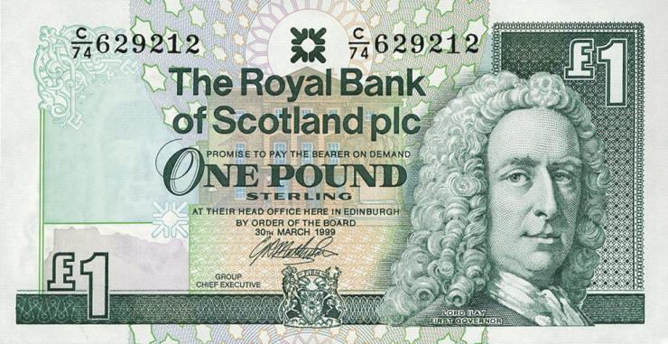 Schottland / Scotland P.351d 1 Pound 1999 (1) 