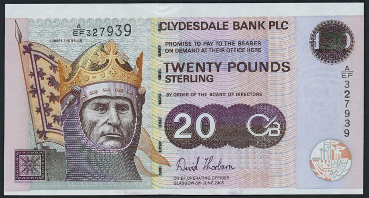 Schottland / Scotland P.229F 20 Pounds 2005 Gedenkbanknote (1) 