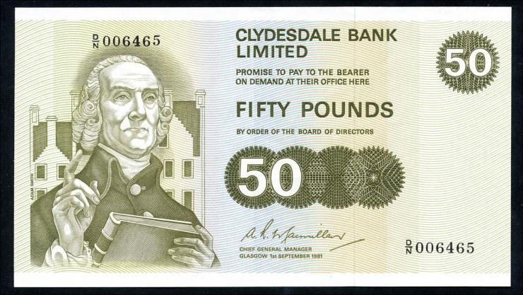 Schottland / Scotland P.209 50 Pounds 1981 (1/1-) 