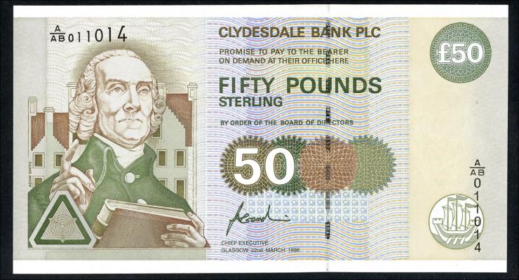 Schottland / Scotland P.225a 50 Pounds 1996 (1) 