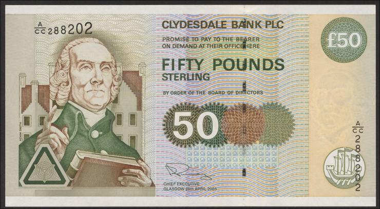 Schottland / Scotland P.225b 50 Pounds 2003 (1) 