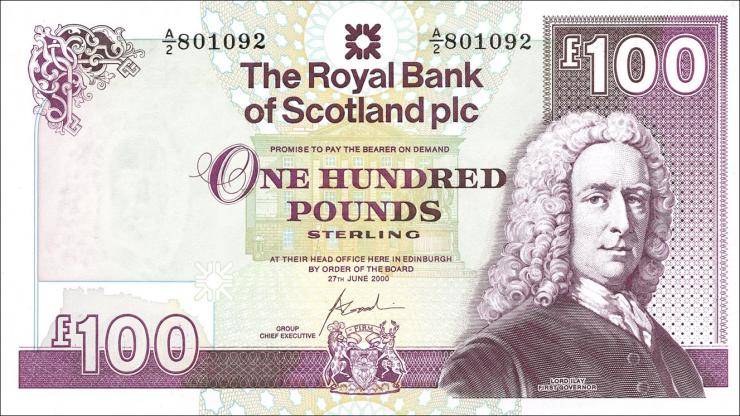 Schottland / Scotland P.350d 100 Pounds 2000 (1) 