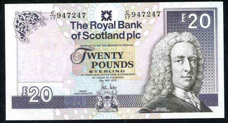 Schottland / Scotland P.354e 20 Pounds 2012 (1) 