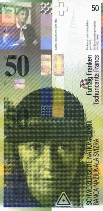 Schweiz / Switzerland P.70 50 Franken 1994 (1) 