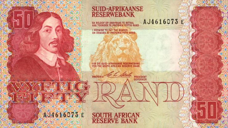 Südafrika / South Africa P.122b 50 Rand (1990) (1) 