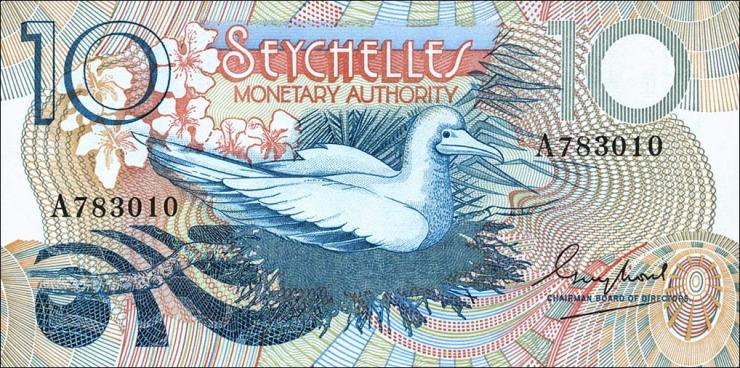 Seychellen / Seychelles P.23 10 Rupien (1979) (1) 