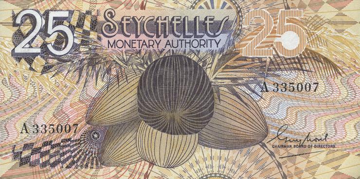 Seychellen / Seychelles P.24 25 Rupien (1979) (1) 
