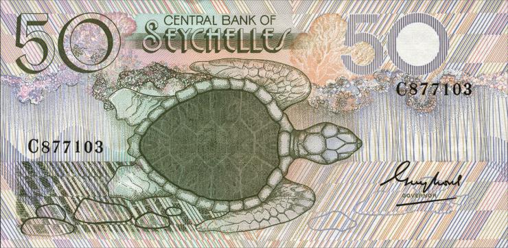 Seychellen / Seychelles P.30 50 Rupien (1983) (1) 