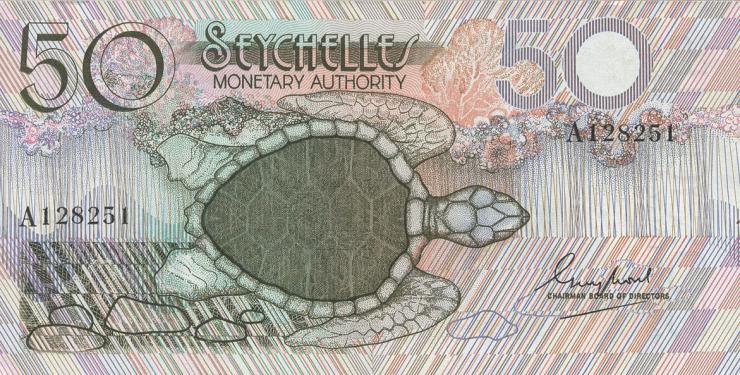 Seychellen / Seychelles P.25 50 Rupien (1979) (1) 