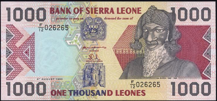 Sierra Leone P.20a 1000 Leones 1993 (1) 