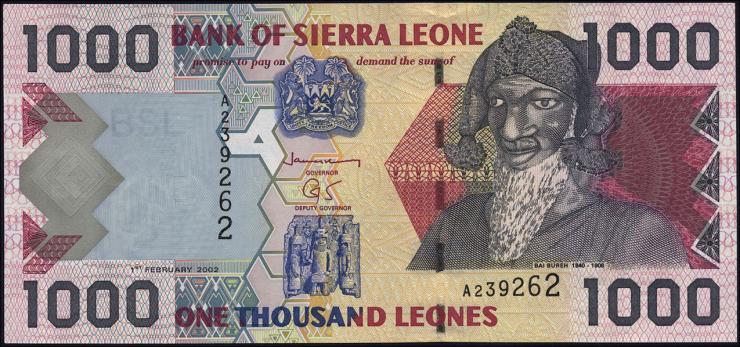 Sierra Leone P.24a 1000 Leones 2002 (1) 