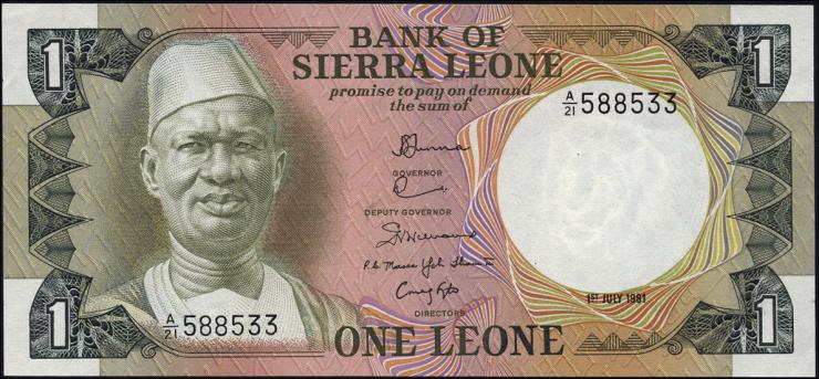 Sierra Leone P.05d 1 Leone 1981 (1) 