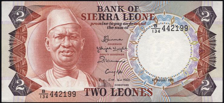 Sierra Leone P.06h 2 Leones 1985 (1) 