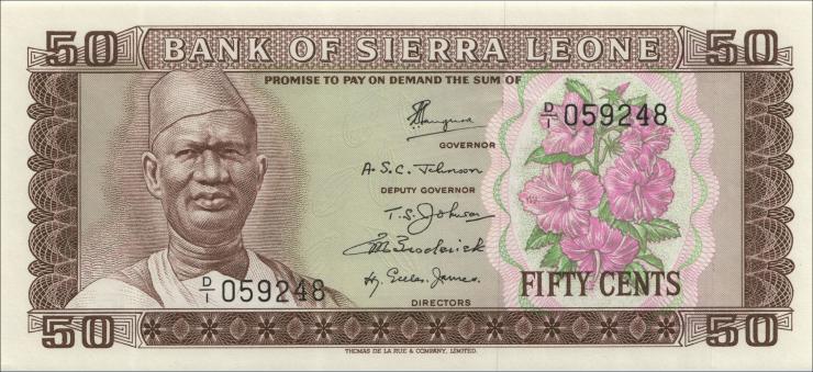 Sierra Leone P.04a 50 Cents 1972 (1) 