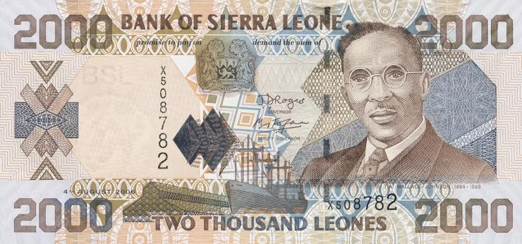 Sierra Leone P.26c 2000 Leones 2006 (1) 
