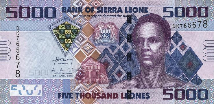 Sierra Leone P.32a 5000 Leones 2010 (1) 