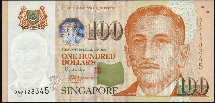 Singapur / Singapore P.42 100 Dollars (1999) (1) 