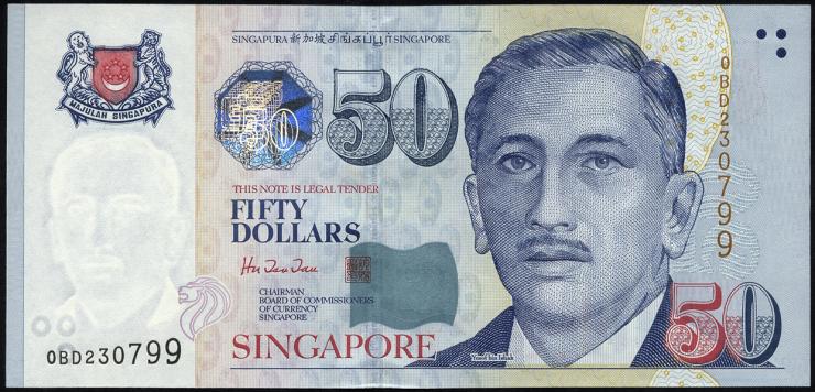 Singapur / Singapore P.41a 50 Dollars (1999) (1) 