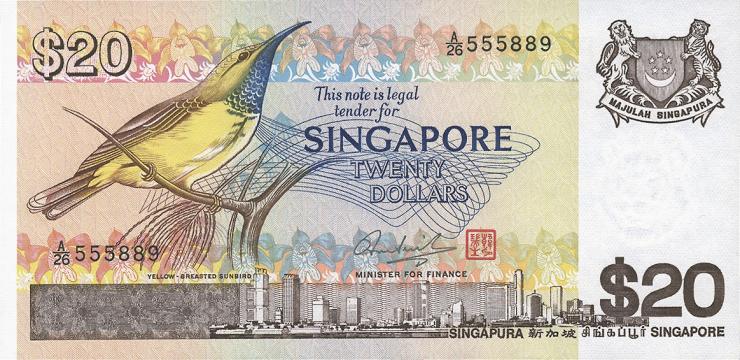 Singapur / Singapore P.12 20 Dollars (1979) (1) 