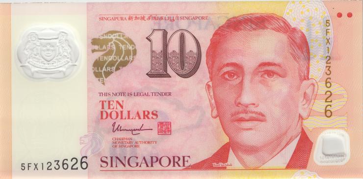 Singapur / Singapore P.48j 10 Dollars (2017) Polymer (1) 